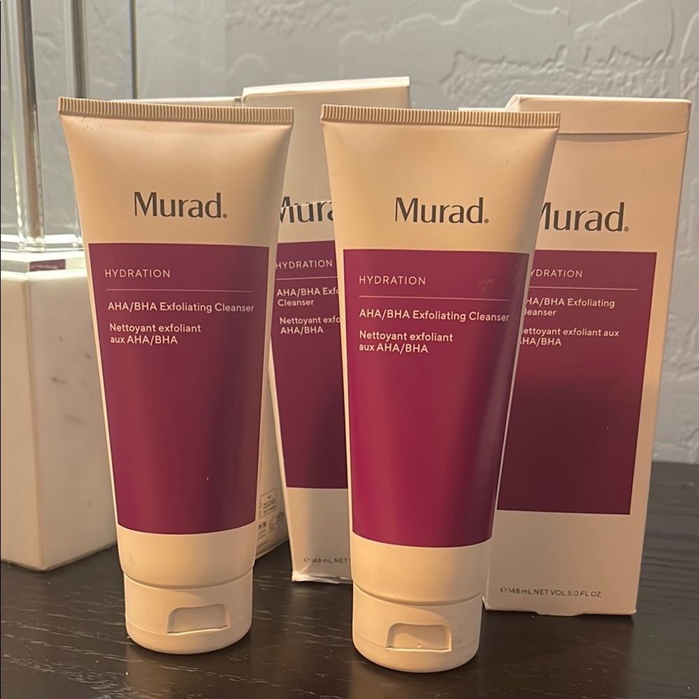 - Two Murad White and Purple Cleanser & Exfoliant